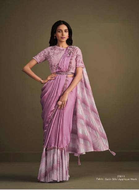 Pink Colour La Belle By Mahotsav Designer Saree Catalog 23011