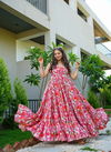Pink Colour Lucaya Vol 20 By Lucaya Heavy Rayon Printed Gown Suppliers In India 2005