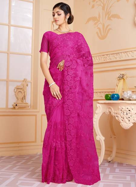 Pink Colour Luxurious Wholesale Designer Party Wear Saree Catalog 1566