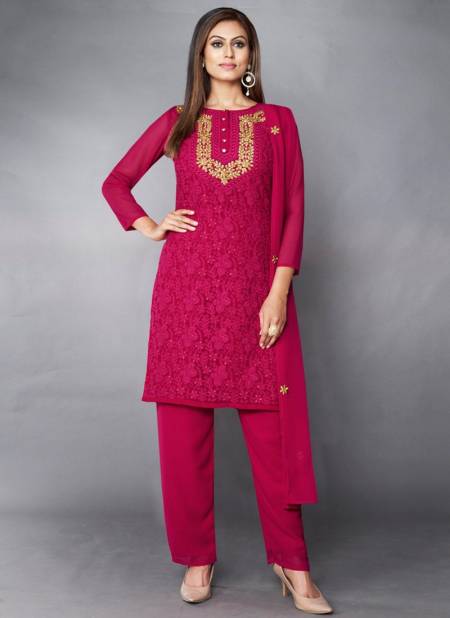 Pink Colour Maahi Fancy Festive Wear Wholesale Designer Salwar Suits 1008