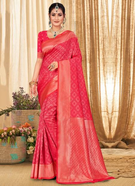 Pink Colour Mangala Function Wear Wholesale Silk Sarees 2599