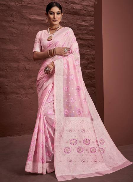 Pink Colour Mansi Sangam Colours Wholesale Cotton Sarees Catalog 1004
