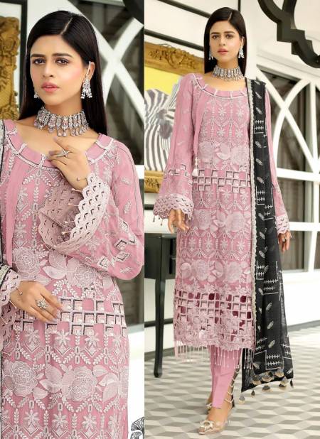 Pink Colour Maryam Vol 3 Zaha Wholesale Pakistani Salwar Suits Catalog 10091 F