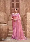 Pink Colour Moh Manthan 25100 Series By Mahotsav Gradient Satin Designer Wear Saree Surat Wholesale Market 25107