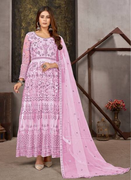 Pink Colour Morganite By Yanaya 1006 To 1009 Gown Catalog 1008