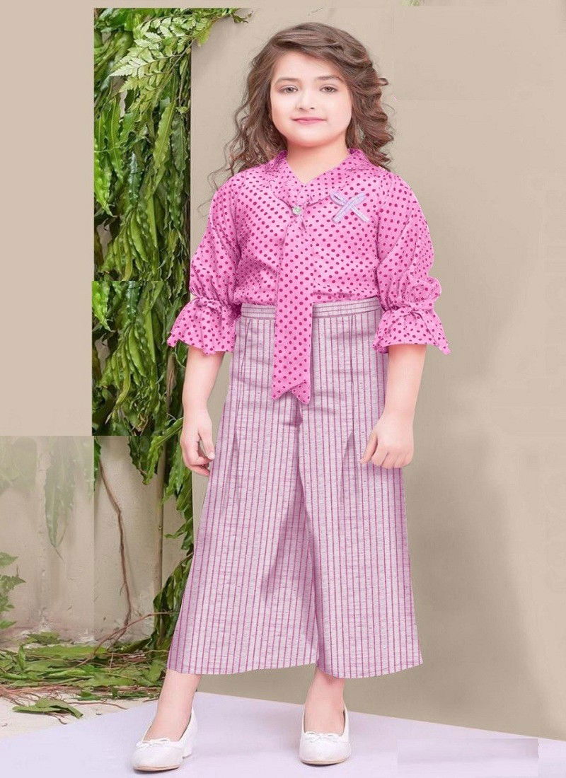 Pink Colour Mriya By Arya Kids Girls Wear Catalog 5