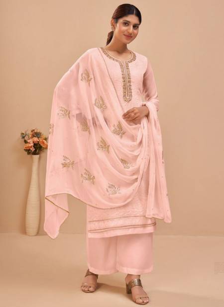 Pink Colour Murad Vol 9 By Alizeh Georgette Salwar Suits Catalog 2046 B