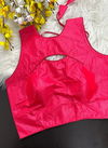 Rk Blouse Pink Colour New Plain Designer Simar Silk Party Wear Blouse Catalog J