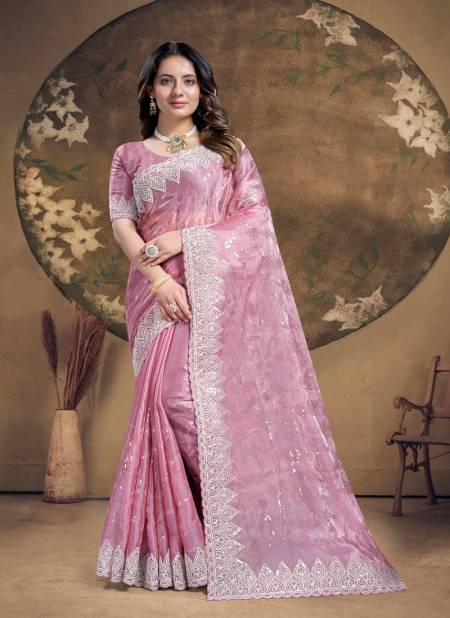 Pink Colour Nirali By Nari Fashion Desginer Jimmy Choo Silk Wear Saree Wholesale Price In Surat 7756