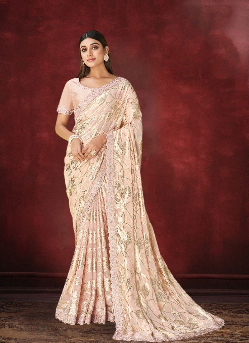 Pink Colour Norita 43100 Hasti By Mahotsav Occasion Wear Designer Saree Exporters In India 43437