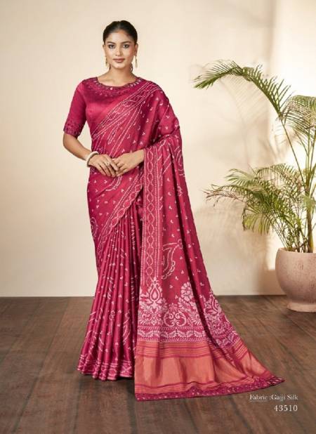 Pink Colour Norita 43500 Nirvi By Mahotsav New Festive Wear Designer Saree Wholesale Market In Surat 43510