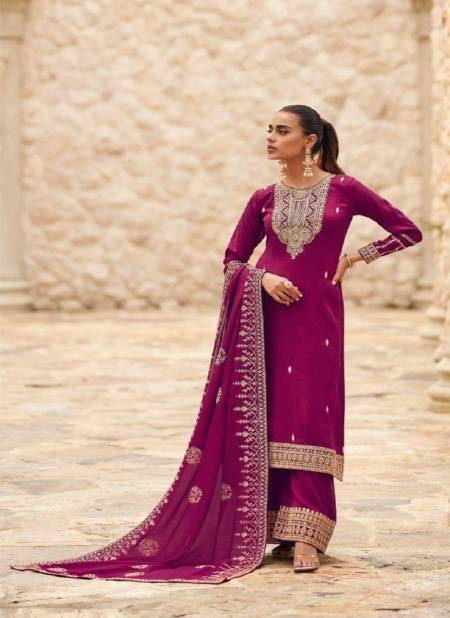 Pink Colour Ogaan By Aashirwad Premium Silk Designer Salwar Kameez Catalog 9686