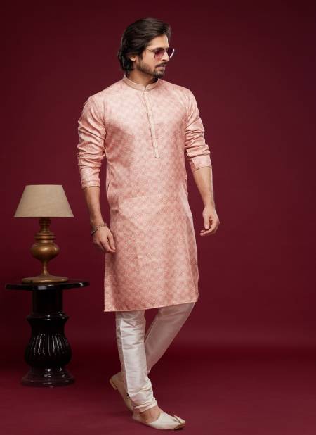 Pink Colour Party Wear Designer Kurta Pajama Catalog 2462