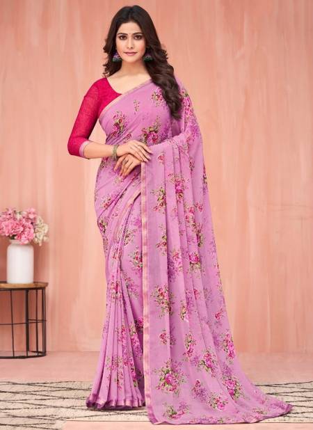 Pink Colour Peacock Wholesale Daily Wear Sarees Catalog 15403 A