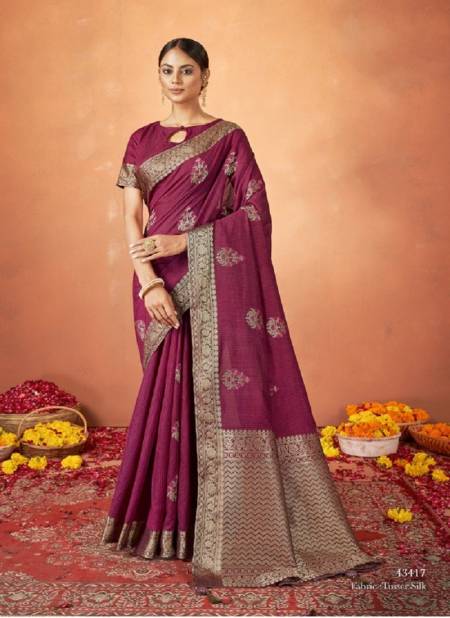 Pink Colour Pradha By Mahotsav Silk Party Wear Designer Saree Catalog 43417