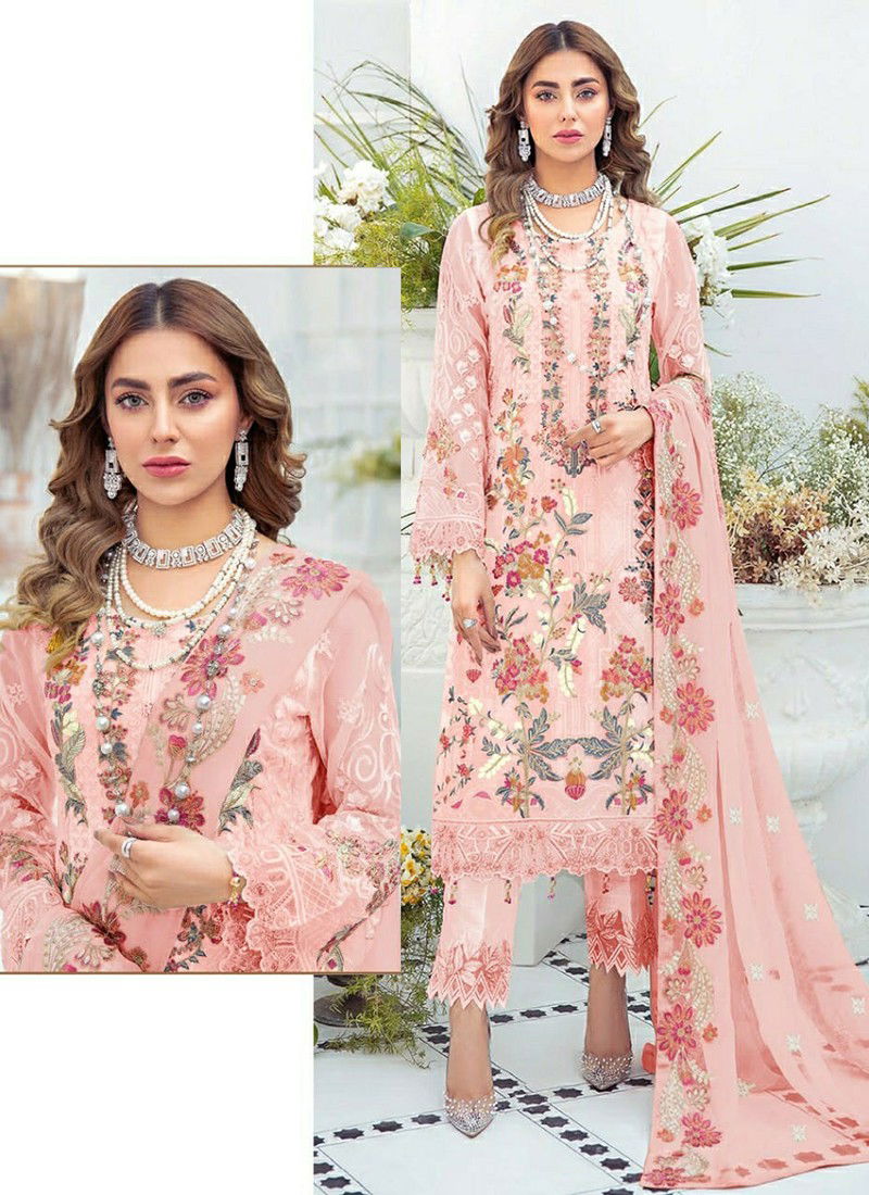 Pink Colour R 432 Colours Ethnic Wear Wholesale Pakistani Suits 432 B