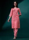 Pink Colour Raisin Magic Rayon Daily Wear Designer Kurti With Bottom Catalog OLSET0004