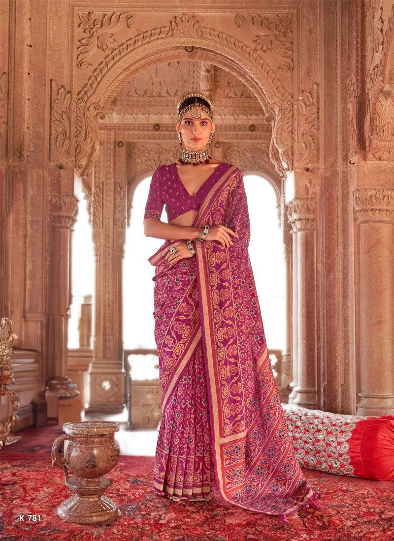 Pink Colour Rang Vatika By Kreshva Georgette Occasion Wear Saree Wholesale In India K 781