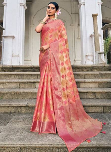 Pink Colour Rangrez Ethnic Wear Wholesale Silk Sarees Catalog 5801