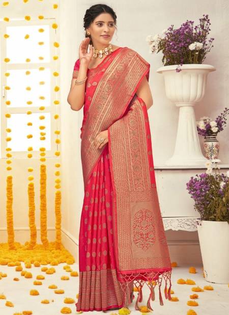 Pink Colour Ratnamoti Exclusive Wear Wholesale Silk Sarees Catalog 3446