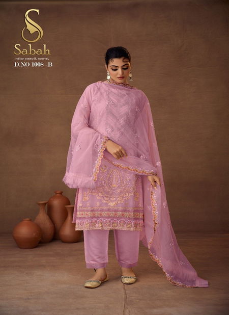 Pink Colour Riya By FK Fashion Readymade Salwar Suit Catalog 1008 B Catalog