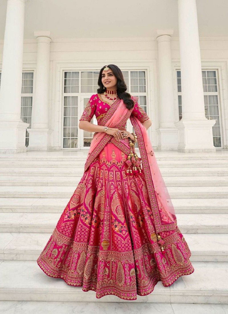 Pink Colour Royal Vol 31 Bridal Lehenga Choli Catalog 1022