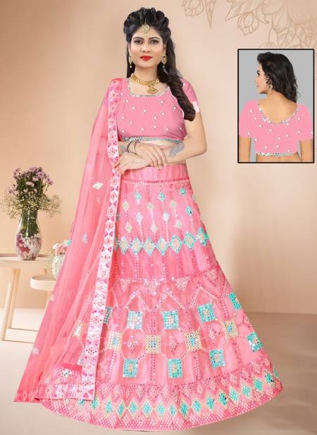 Pink Colour SSD Wedding Wear Wholesale Designer Lehenga Choli A12370
