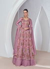 Pink Colour Sabina By Aashirwad Silk And Georgette Readymade Suits Surat Wholesale Market 9948