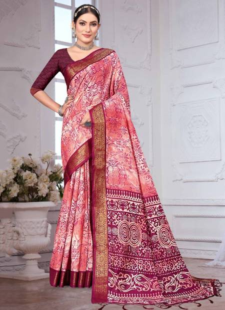 Pink Colour Sahoo Silk Vol 3 Exclusive Wear Wholesale Silk Sarees 301