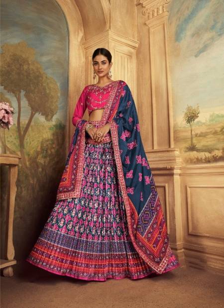 Pink Colour Satrangi By Kamakshi Lehenga Choli Exporters In India 2106