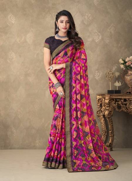 Pink Colour Savera 7th Edition By Ruchi Daily Wear Saree Catalog 24003 A