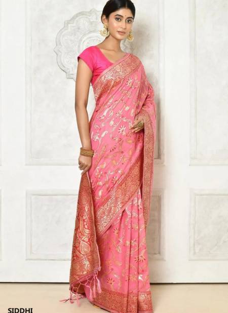 Pink Colour Siddhi By Fashion Lab Cotton Saree Catalog 1301