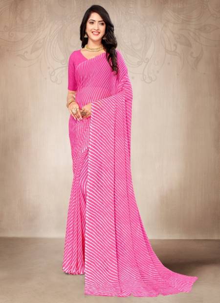 Pink Colour Star Chiffon Vol 108 By Ruchi Printed Saree Catalog 24305 C