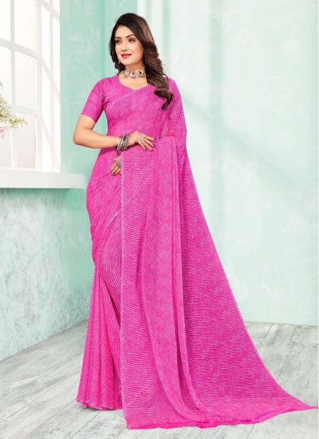 Pink Colour Star Chiffon Vol 110 By Ruchi Daily Wear Saree Catalog 24307 E