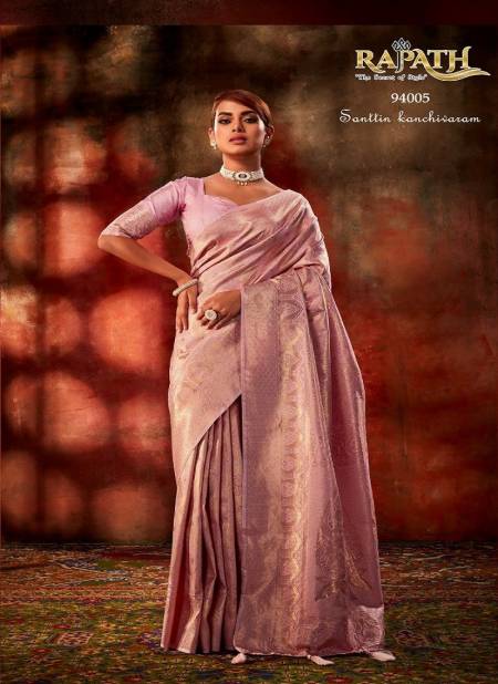 Pink Colour Stella Silk By Rajpath Kanjivaram Silk Designer Saree Catalog 94005 Catalog