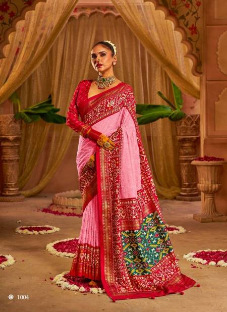 Pink Colour Sukanya By Shubhshree Wedding Saree Catalog 1004