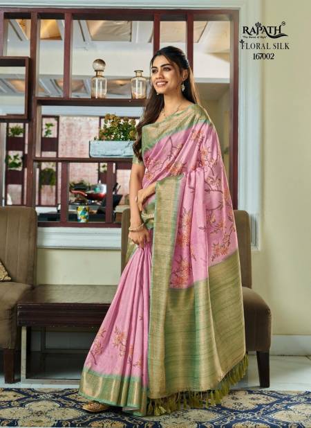 Pink Colour Surmai Silk By Rajpath 167000 Series Best Saree Wholesale Shop in Surat 167002