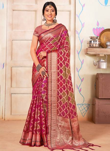 Pink Colou Surtaal Sangam Function Wear Wholesale Designer Sarees Catalog 1001