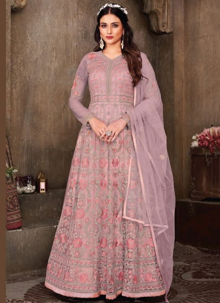 Pink Colour Swagat 629 Colors Gown Catalog 629 C Catalog