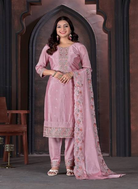 Pink Colour Swati By Swagat 2016 t0 2020 Series Chinon Straight Salwar Suits Wholesale Market In Surat 2017