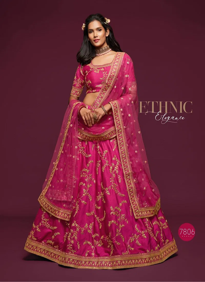 Pink Colour The Modern Vibes Vol 1 By Zeel Clothing Designer Lehenga Choli Exporters In India 7806