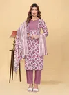 Pink Colour VT VT1001 To VT1010 Designer Kurti With Bottom Dupatta Wholesale Shop In Surat VT1009