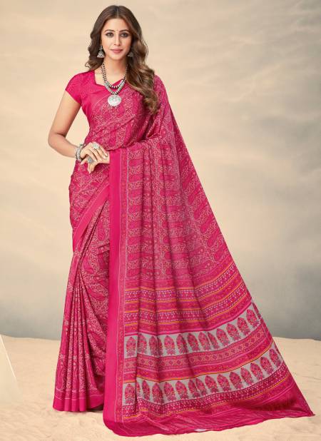 Pink Colour Vivanta Silk 10th Edition Hits Ruchi Wholesale Daily Wear Sarees Catalog 14508 A