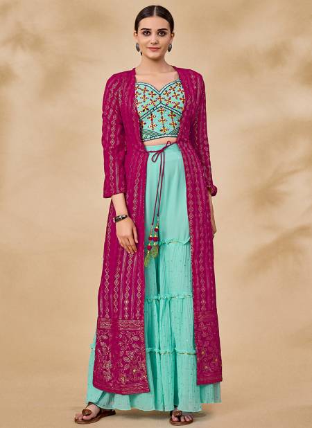 Pink Colour Volume 41 Designer Function Wear Wholesale Sharara Suits 27004