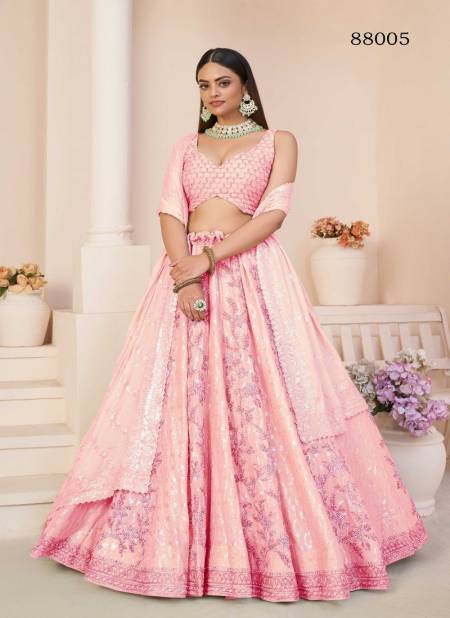 Pink Colour Volume 53 By Arya Designs 88001 To 88016 Series Designer Lehenga Choli Wholesalers In Delhi 88005