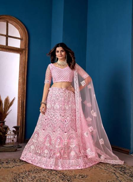 Pink Colour Zeeya Rudrani By Varni Heavy Net Designer Lehenga Choli Catalog 21003
