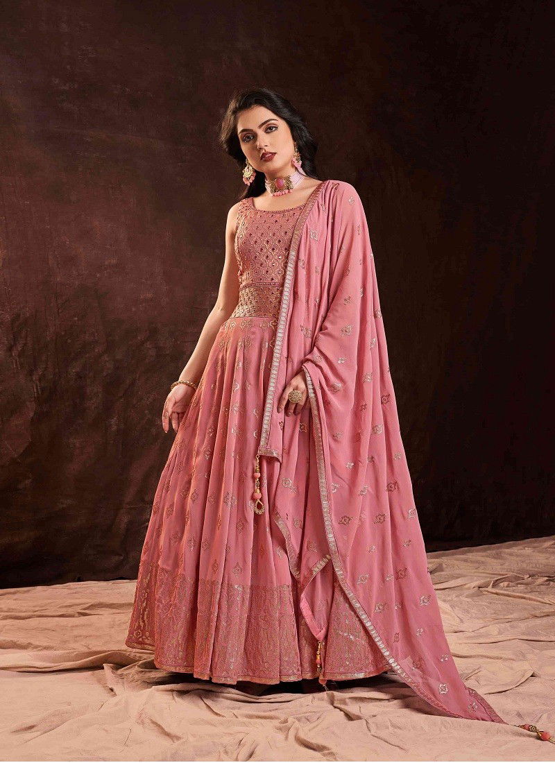 Pink Colour Zoya Vol 3 By Arya Designs Gown Catalog 63005