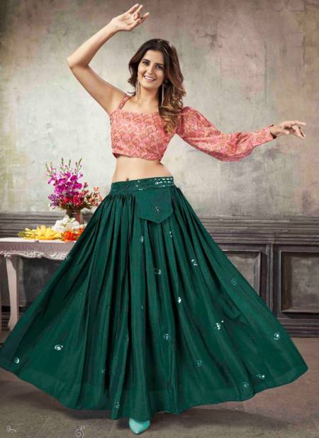 Pink Frill & Flare Vol 5 By Khushboo Indowestern Lehenga Catalog 2049