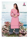 Pink Jalwa vol 2 Festive Long Reyon Embroidery Work Designer Kurtis with Palazzo Collection 