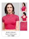 Pink Janasya Ladies Blouse Catalog 40